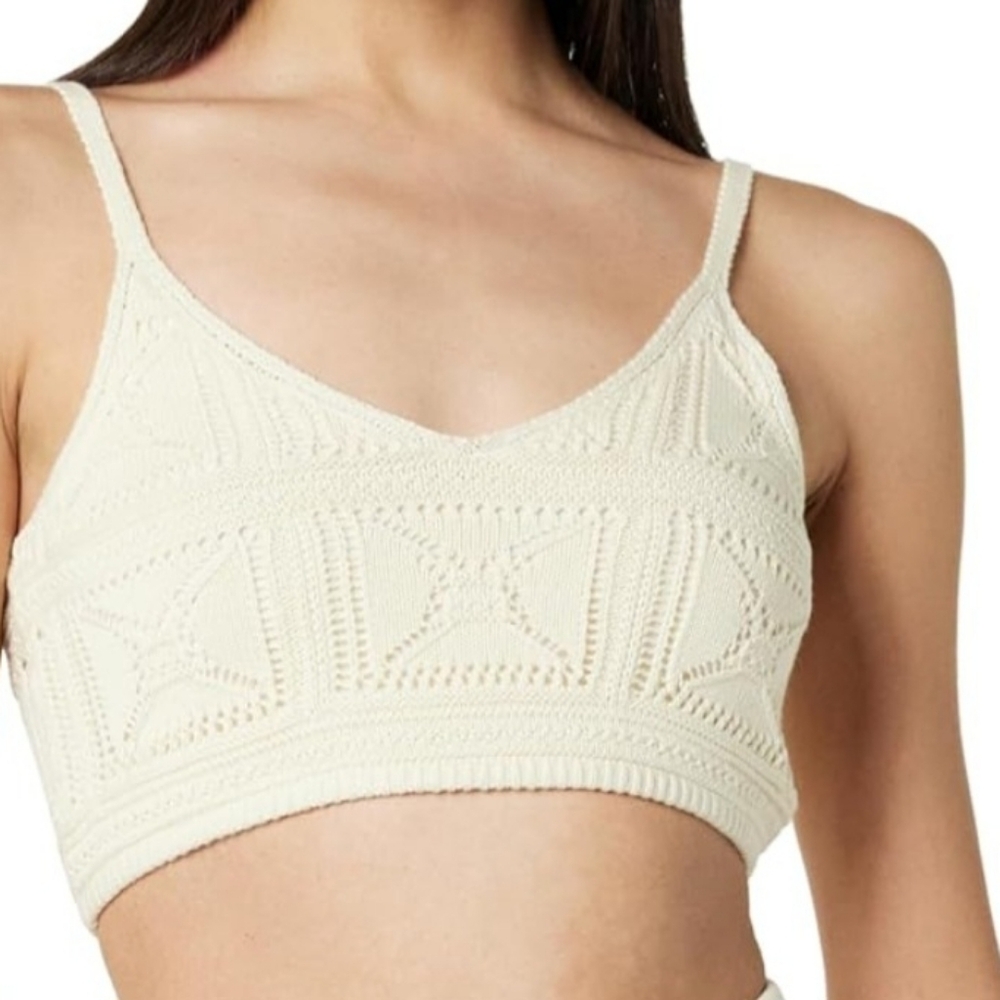 Cream Knit Barlette And Coffee Bean Barlette